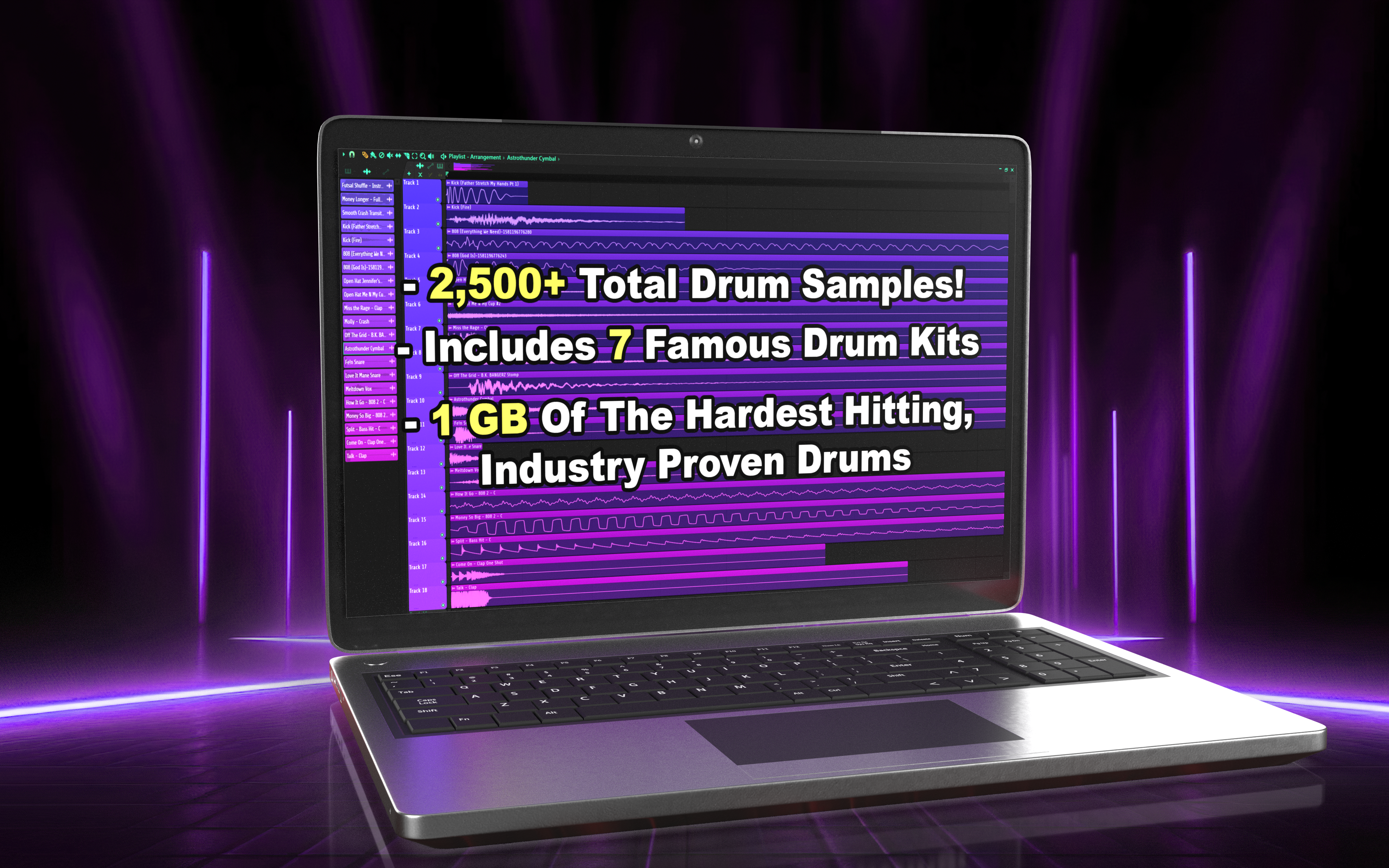 Hit Artists Ultimate Drum Kit Bundle (Kostenlose Updates auf Lebenszeit) | 2.500+ berühmte Drum Samples