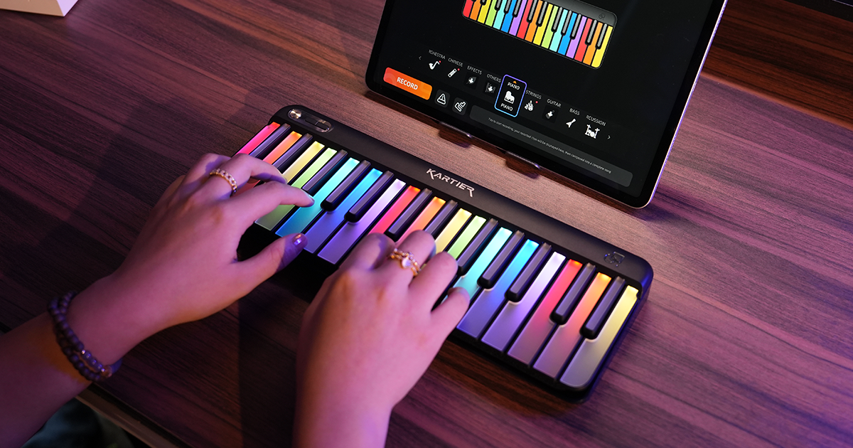 Kartier Full Music Setup - Kartier LED MIDI Keyboard Piano