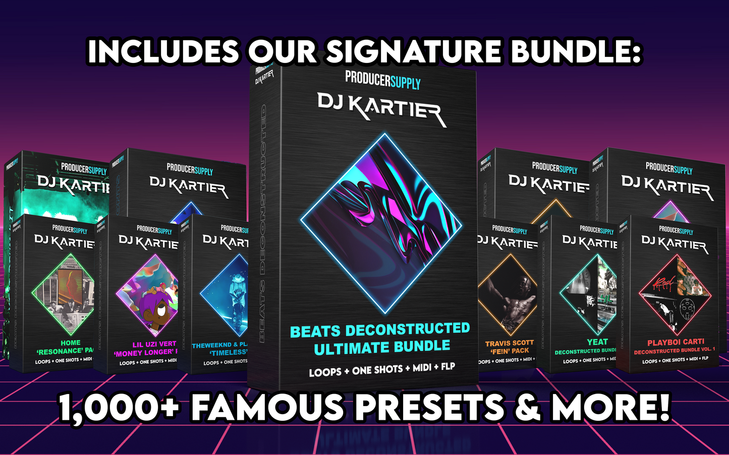 Kartier LED MIDI Keyboard (With 1,000+ Famous Sounds/Presets Bundle)