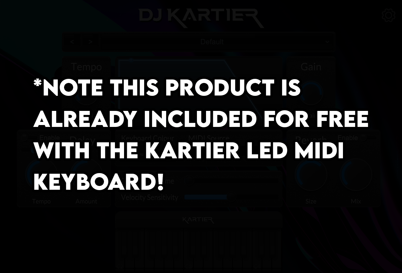 Instrument Virtuel DJ Kartier - Application Autonome & Plugin VST/AU - Plus de 1 000 Sons/Préréglages Célèbres