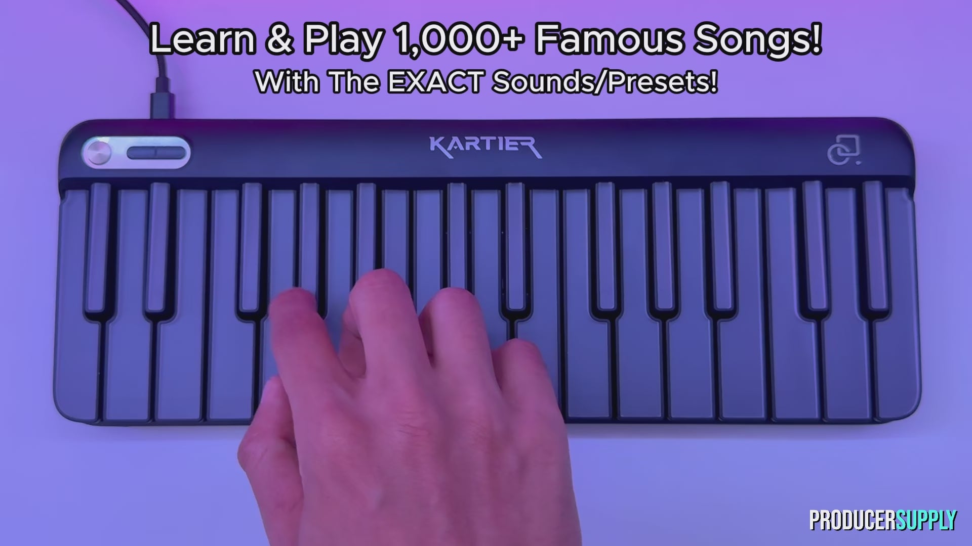 kartier keyboard trailer demo video piano