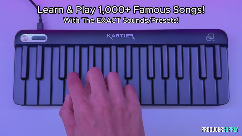 kartier keyboard trailer demo video piano