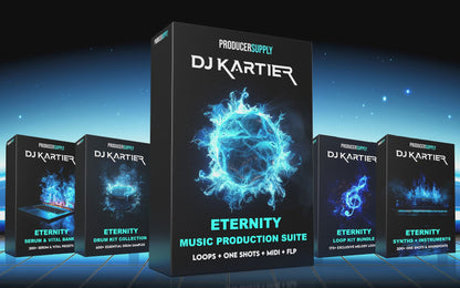 ETERNITY - Music Production Suite Bundle (5,000+ Files) | Premium Loops, Essential Drum Kits, FL Templates, MIDI Library, Serum & Vital Banks