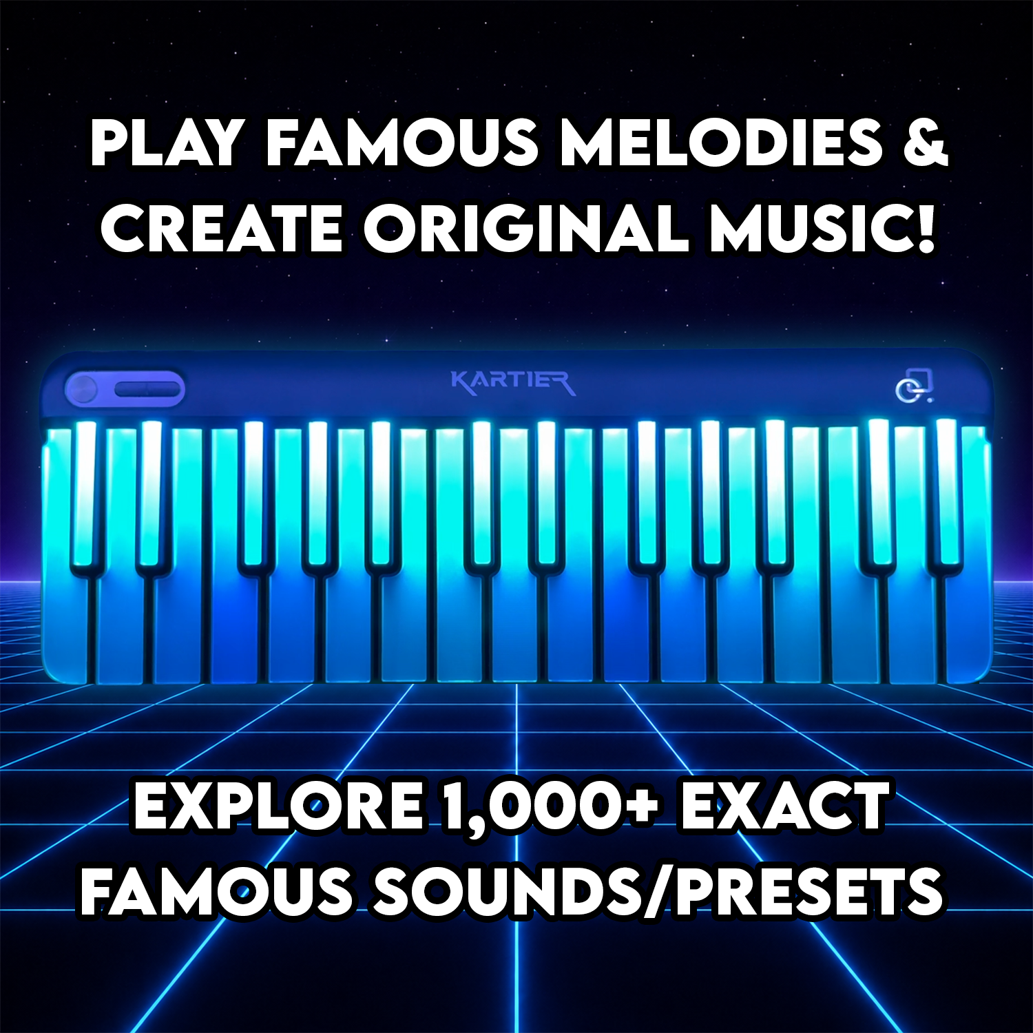 kartier piano midi keyboard famous sounds