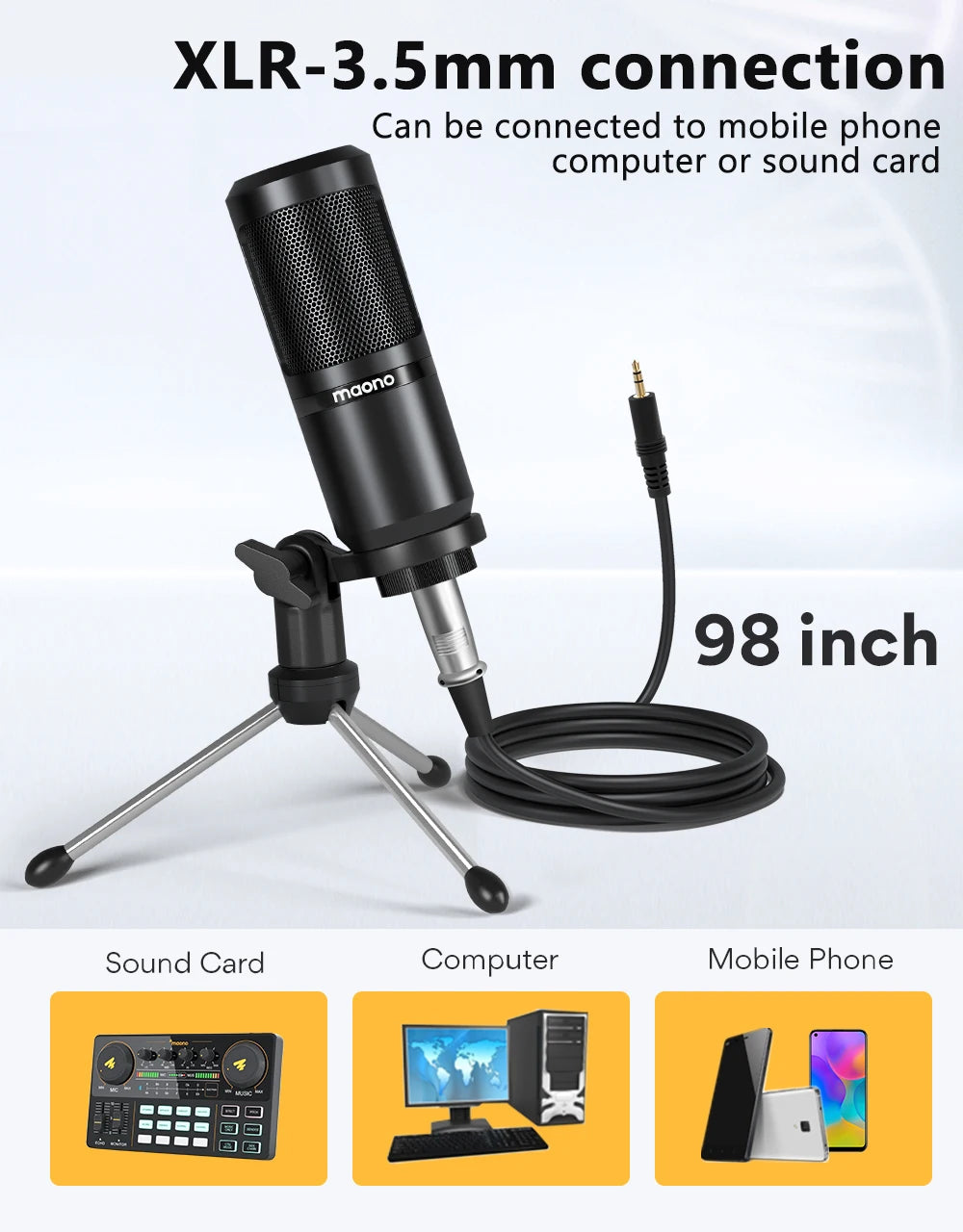 Maono CrystalVoice Studio Recording Microphone